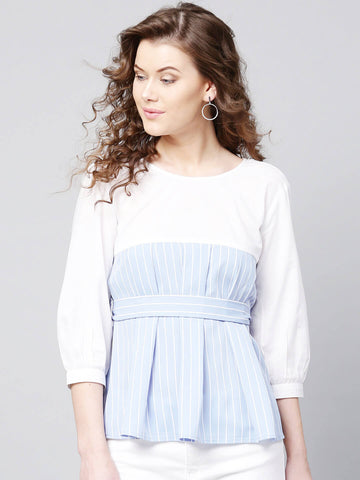 Contrast Shawl Collar